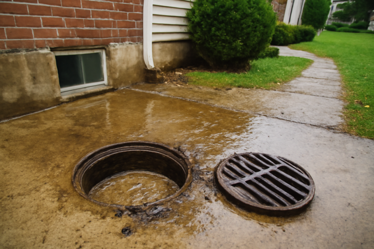 Clogged Drain Water Removal